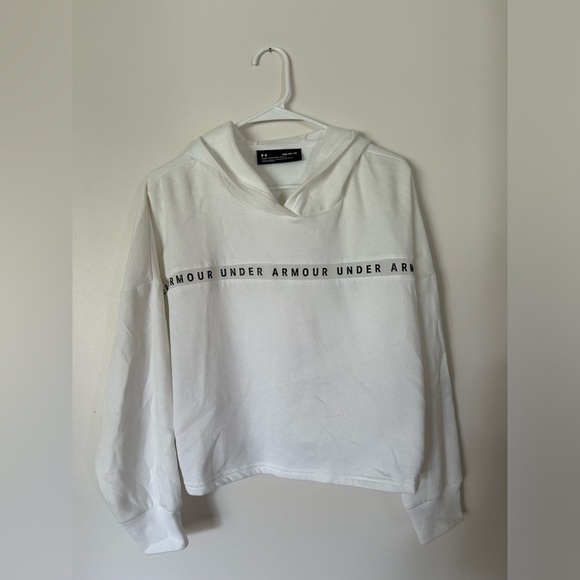 White Hooded Under Armour Hoodie - Picture 1 of 6